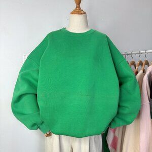 Kelly Green Oversized Crewneck Sweatshirt